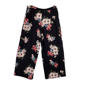 J.Jill Wearever Collection Cropped Pants Size XS XSmall Petite Floral Print Full